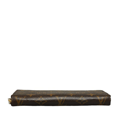 Louis Vuitton Monograms Jeep Wallet Round Fassner Long Wallet M60017 Brown PVC Leather Ladies Louis Vuitton