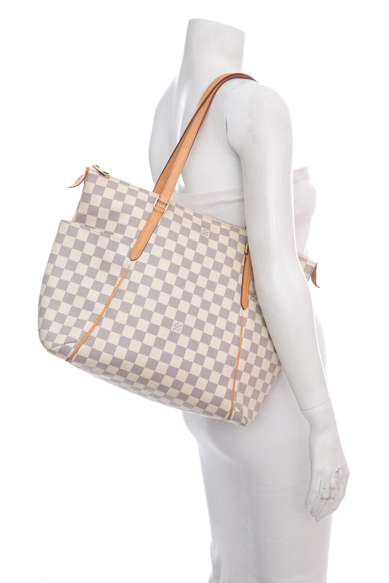 Louis Vuitton White Damier Azur Totally Handbag