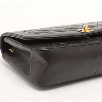Chanel Matrasse  Single Flap Single Chain Bag Diamond Flap Black Gold  3rd