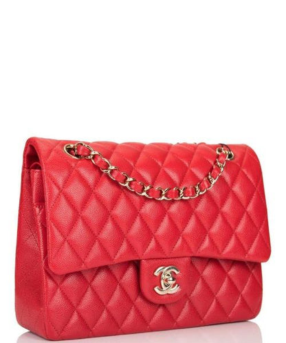 Chanel Medium Classic HandBag Red