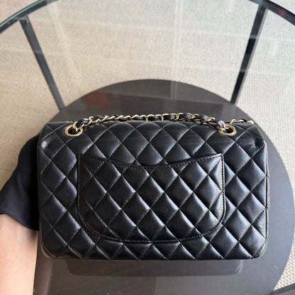 Chanel Classic Flap Seasonal - Valentines Special Edition 25CM Quilted Lambskin Black Gold Hardware Series 19