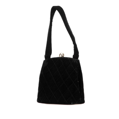 Chanel Coco Mark Matelassé Velour Handbag
