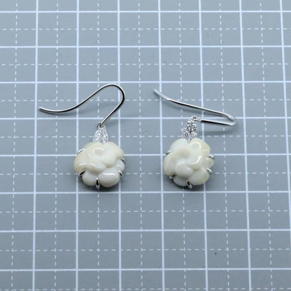 Chanel Camellia Chalcedony Earrings  Metal Earrings in Excellent condition