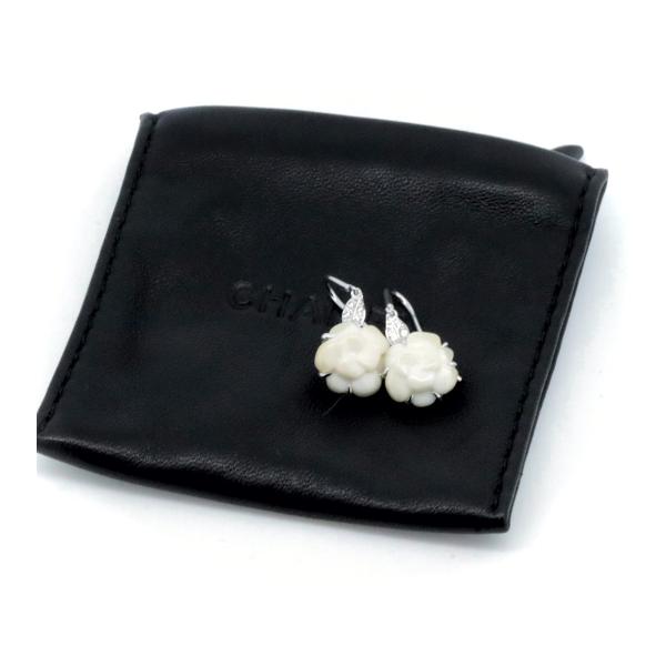 Chanel Camellia Chalcedony Earrings  Metal Earrings in Excellent condition