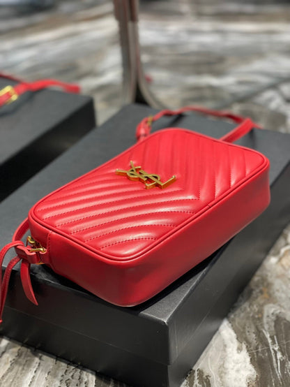 Yves Saint Laurent Lou Camera Bag Red