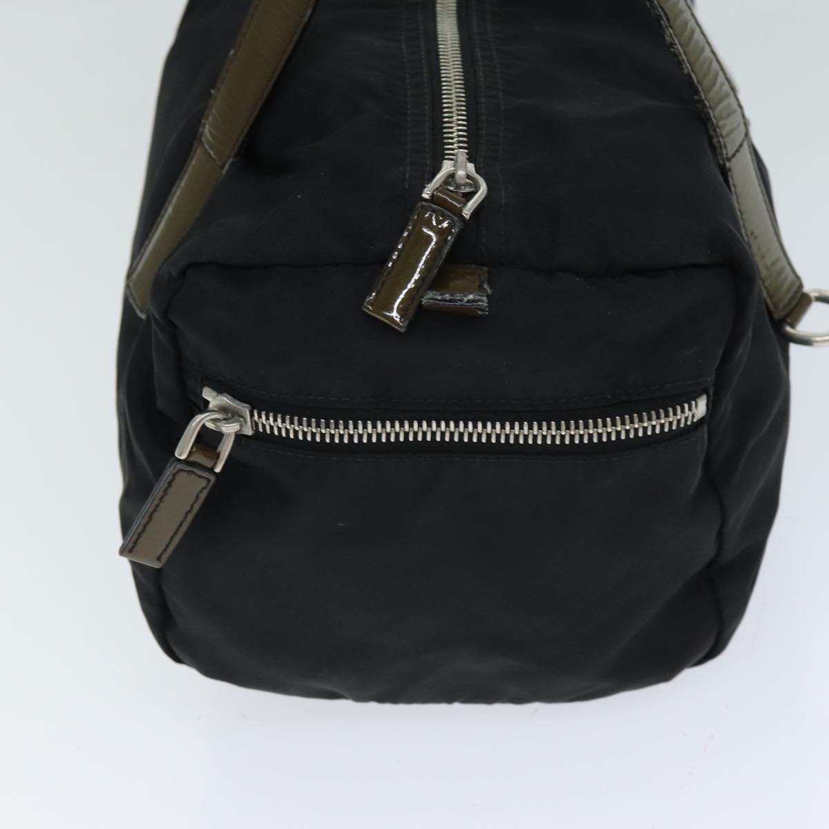 PRADA Nylon Hand Bag Black Auth 80095