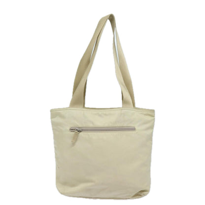 PRADA Nylon Tote Bag Beige Auth 80097