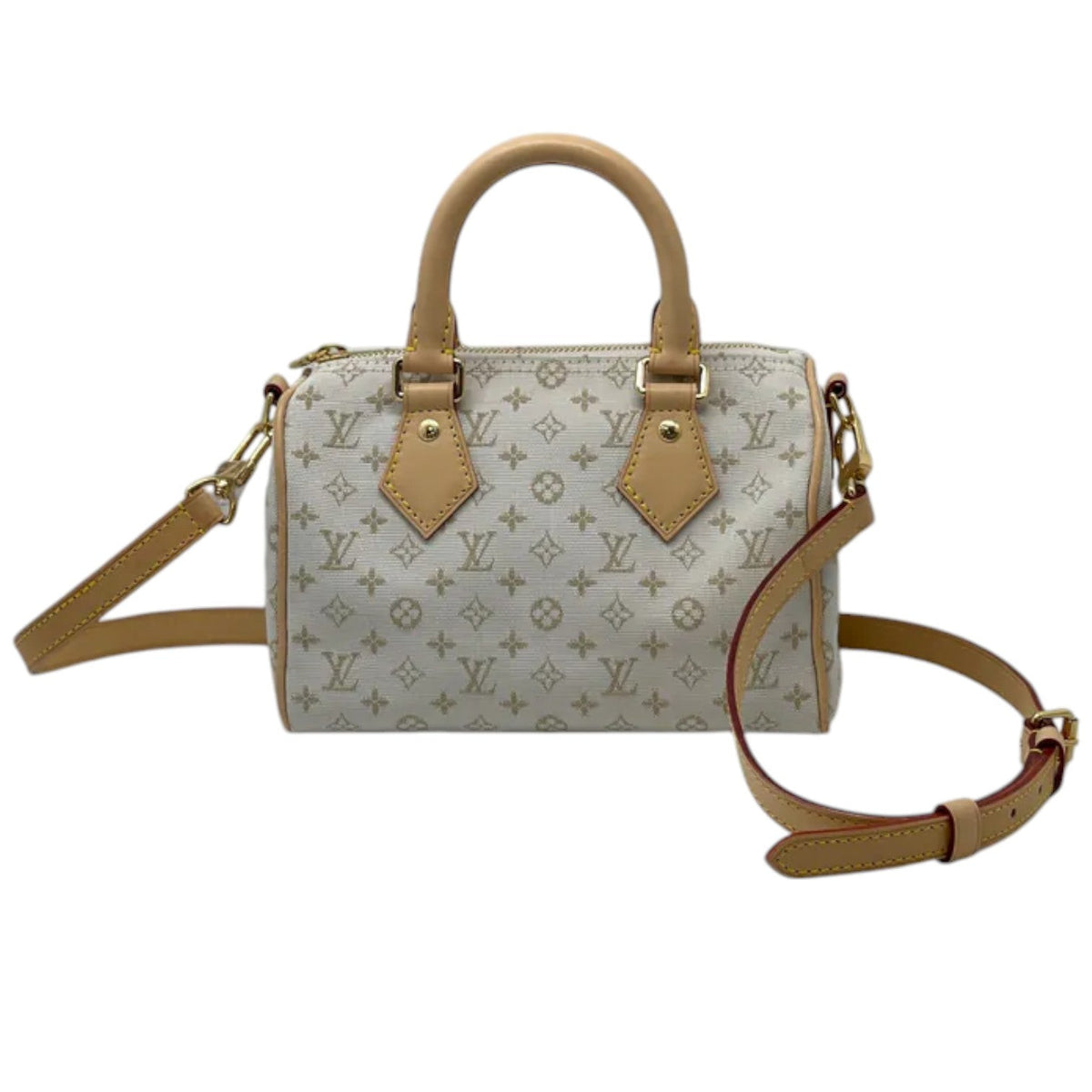 Louis-Vuitton Speedy Bandouliere 20 Mastic Cream GHW