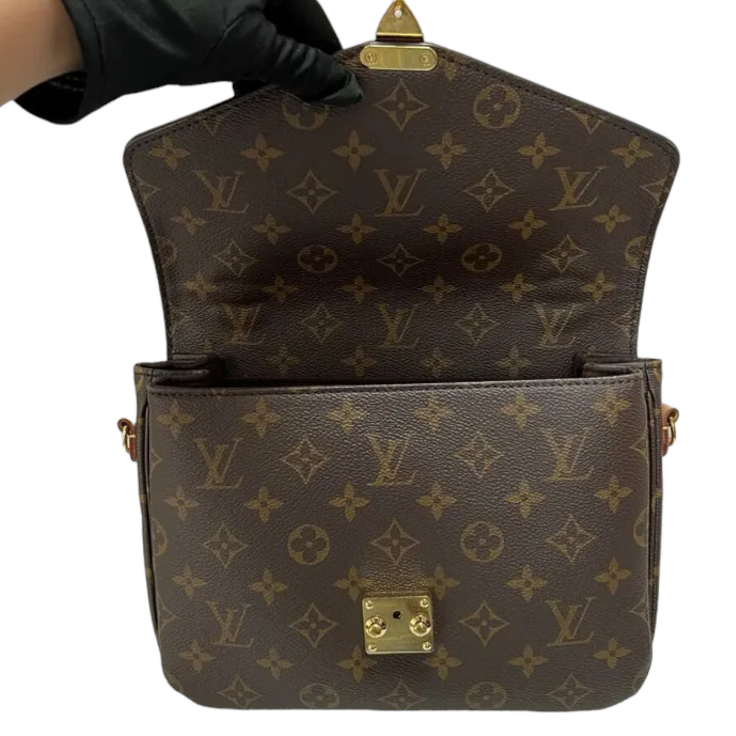 Louis-Vuitton Monogram Pochette Metis Brown GHW