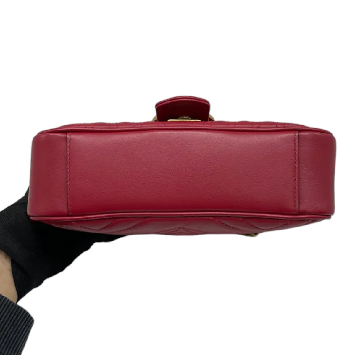 Gucci GG Marmont Mini Calfskin Matelasse Red GHW
