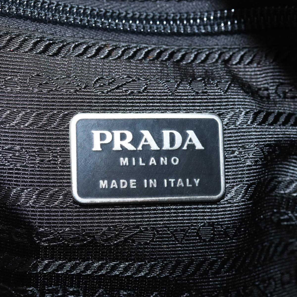 PRADA Nylon Shoulder Bag Blue Auth 80109