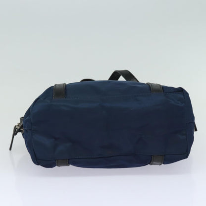 PRADA Nylon Shoulder Bag Blue Auth 80109