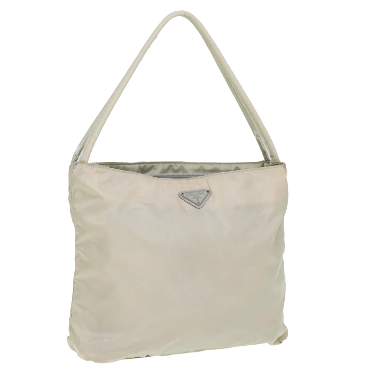 PRADA Nylon Tote Bag White Auth 80111