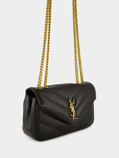 Black Small Loulou Matelassé Chain Bag