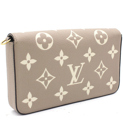 Louis-vuitton Felicie Pochette Bicolor Monogram Empreinte Leather