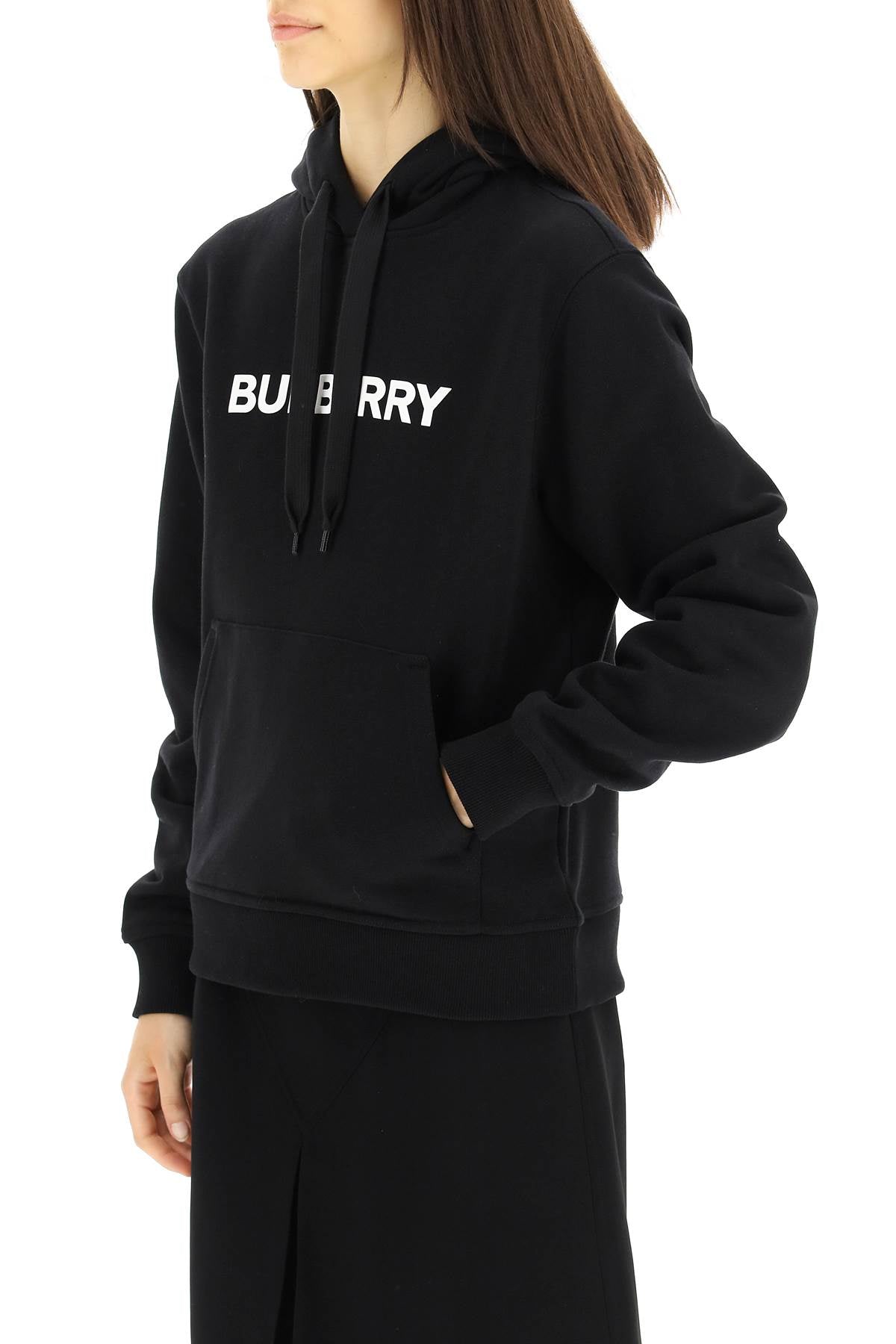 Burberry Poulter Hoodie With Logo Print Women