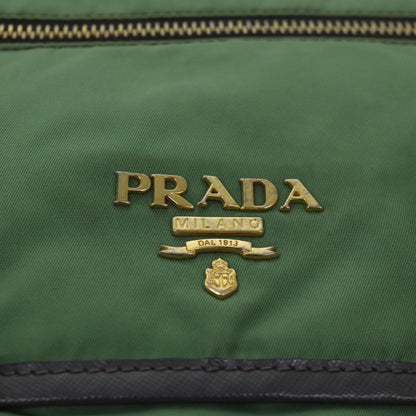 PRADA Shoulder Bag Nylon Khaki Auth 80568