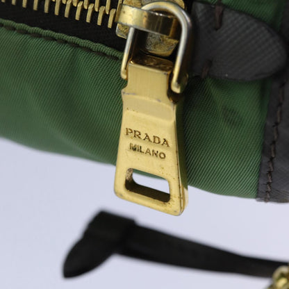 PRADA Shoulder Bag Nylon Khaki Auth 80568