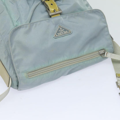 PRADA Shoulder Bag Nylon Light Blue Auth 80574