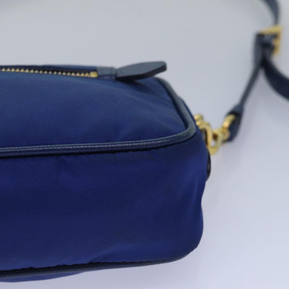 PRADA Shoulder Bag Nylon Blue Auth 80581