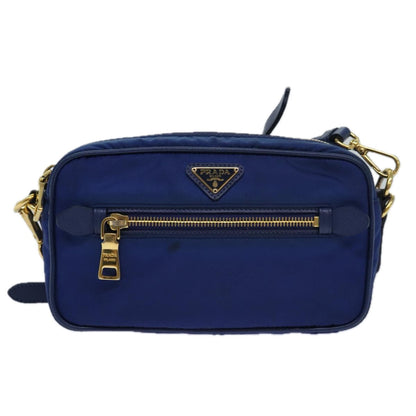 PRADA Shoulder Bag Nylon Blue Auth 80581