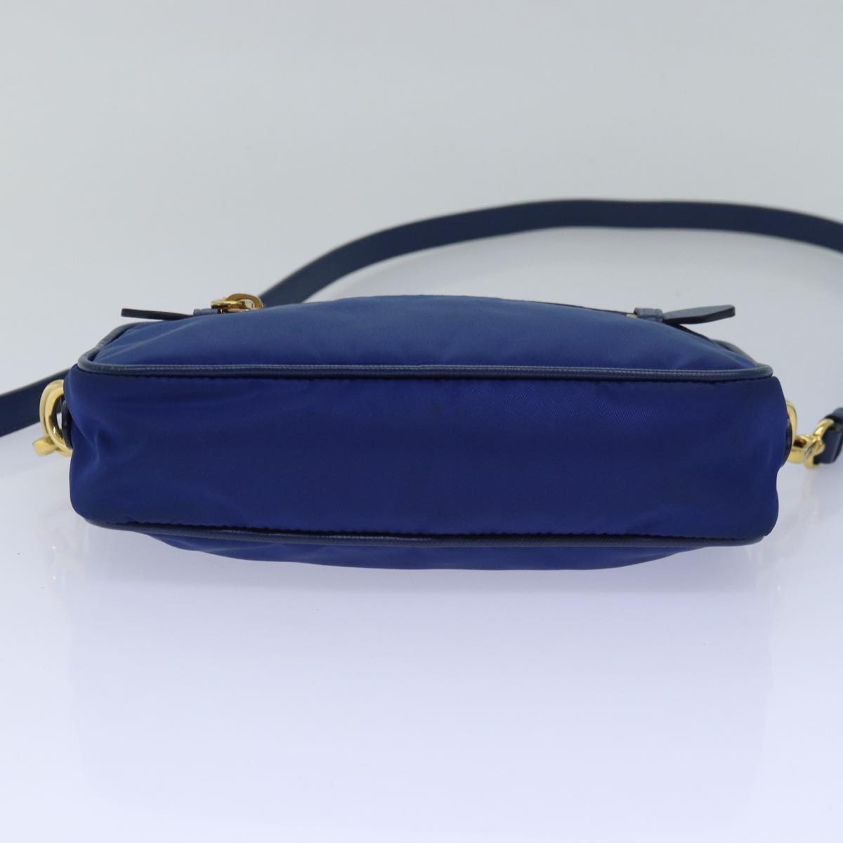 PRADA Shoulder Bag Nylon Blue Auth 80581