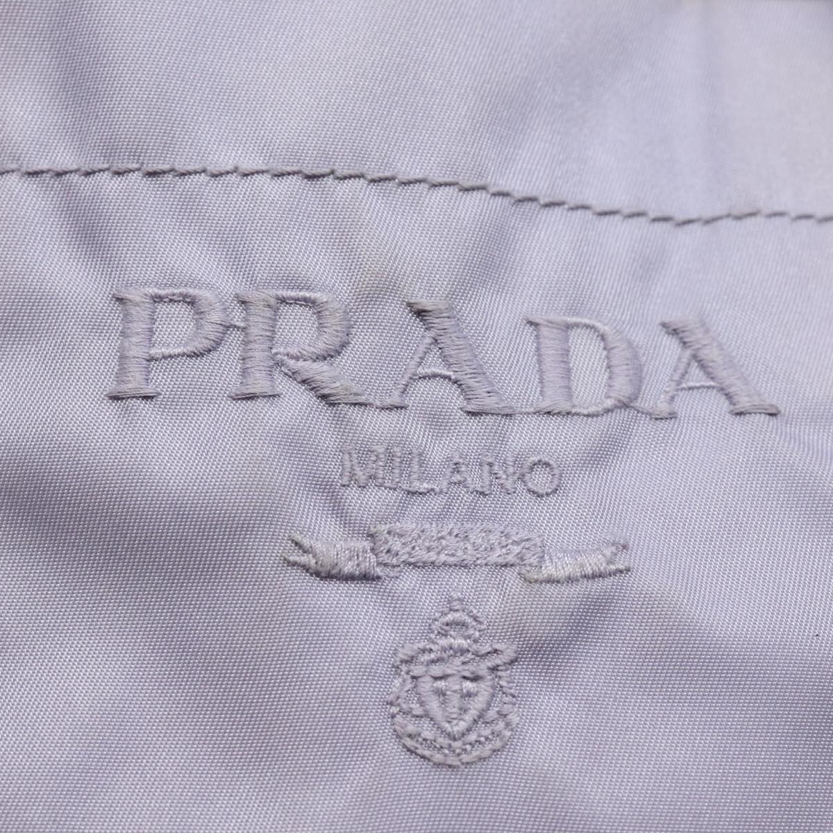 PRADA Hand Bag Nylon Purple Auth 80612