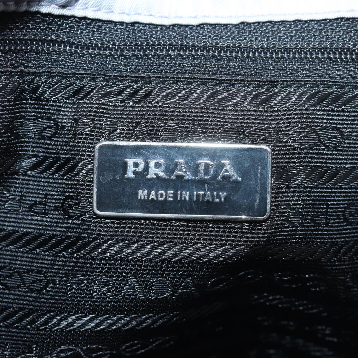 PRADA Hand Bag Nylon Purple Auth 80612