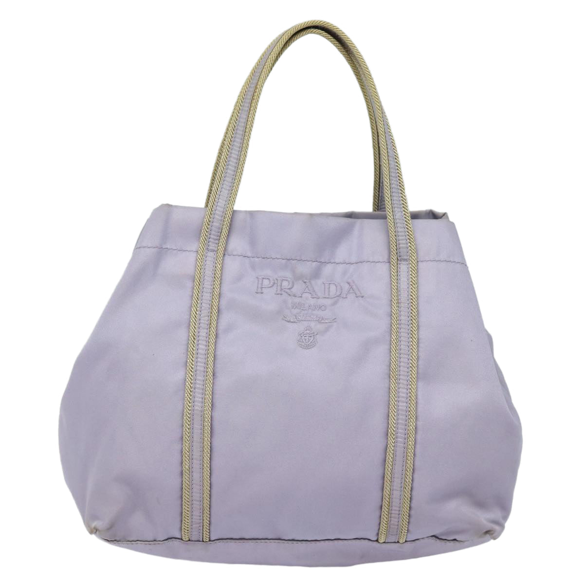 PRADA Hand Bag Nylon Purple Auth 80612