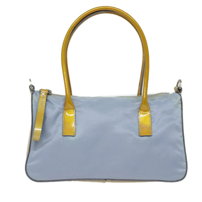 PRADA Hand Bag Nylon 2way Blue Auth 80616