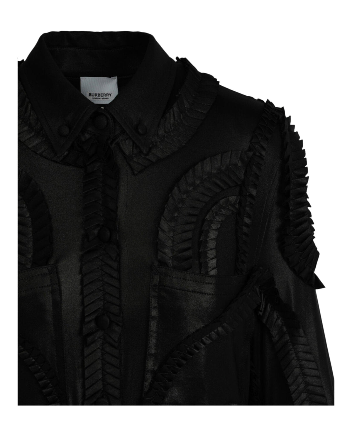 Burberry Womens Pleated Stretch-Jersey Shirt Dress