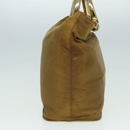 PRADA Shoulder Bag Nylon Brown Auth 80621