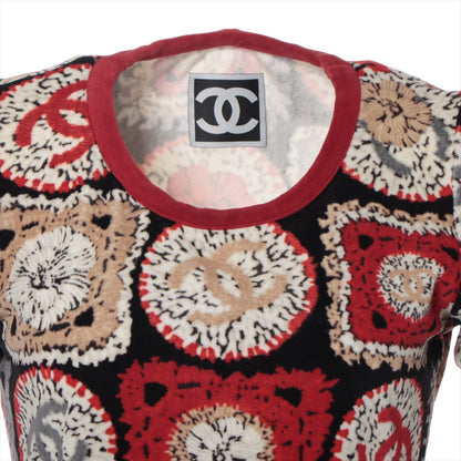 Chanel Sports 09P Cotton  Nylon  36  Red × Black P35858 Belbet Side Reaper