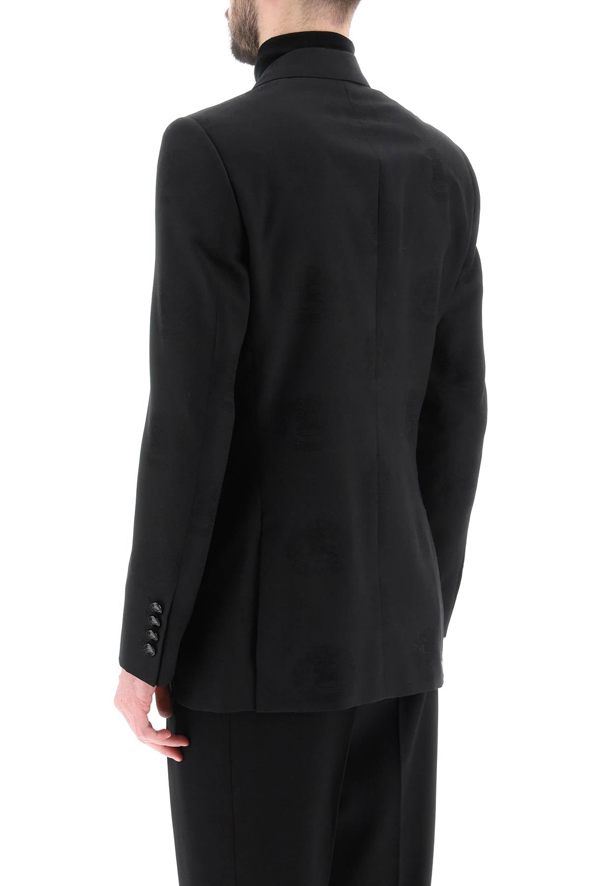 Burberry Tuxedo Jacket With Jacquard Details Men