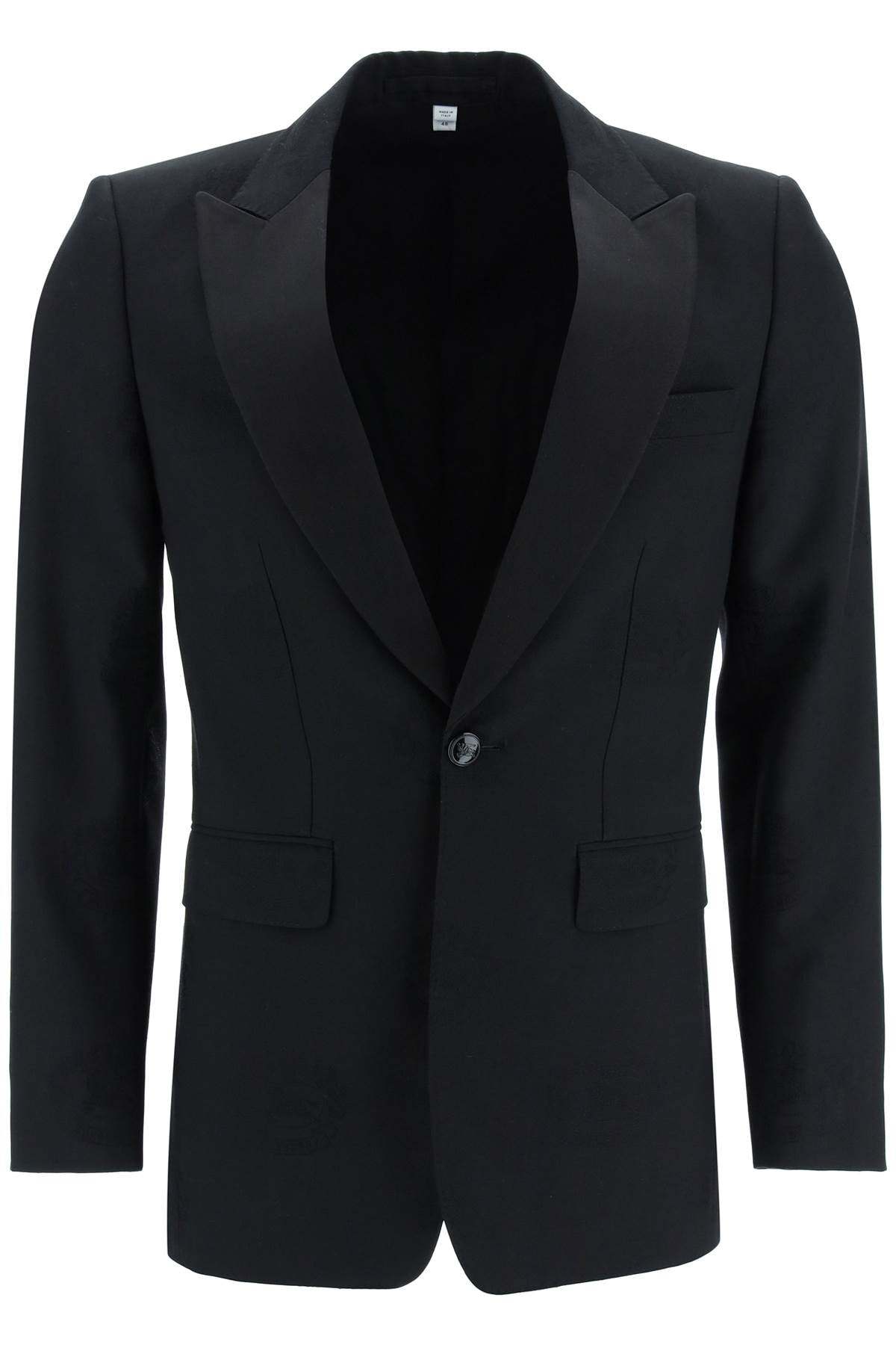 Burberry Tuxedo Jacket With Jacquard Details Men