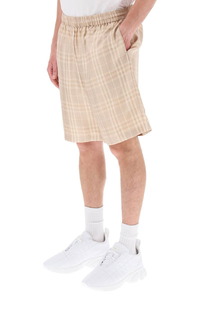 Burberry Tartan Silk Shorts Men