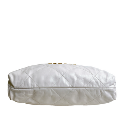CHANEL 22 LARGE WHITE