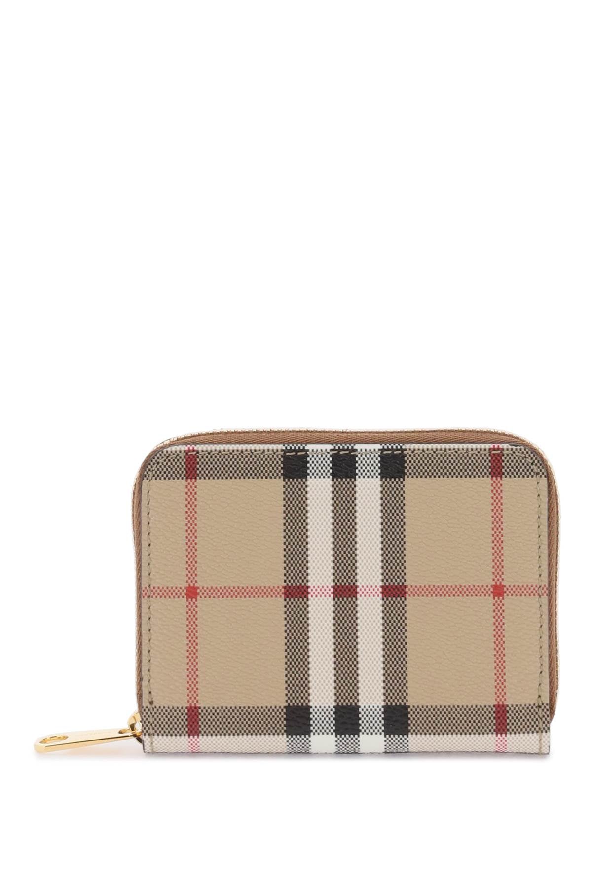 Burberry Zip-Around Check Wallet Women