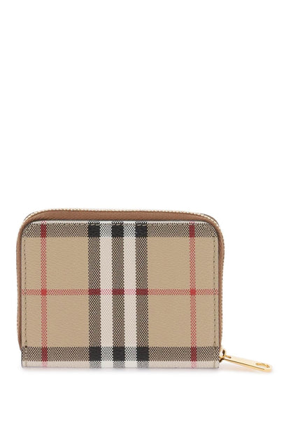 Burberry Zip-Around Check Wallet Women