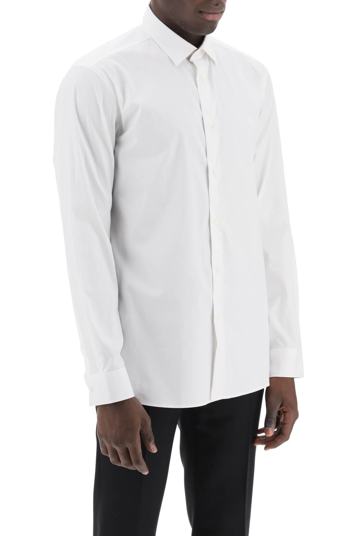 Burberry Sherfield Shirt In Stretch Cotton Men