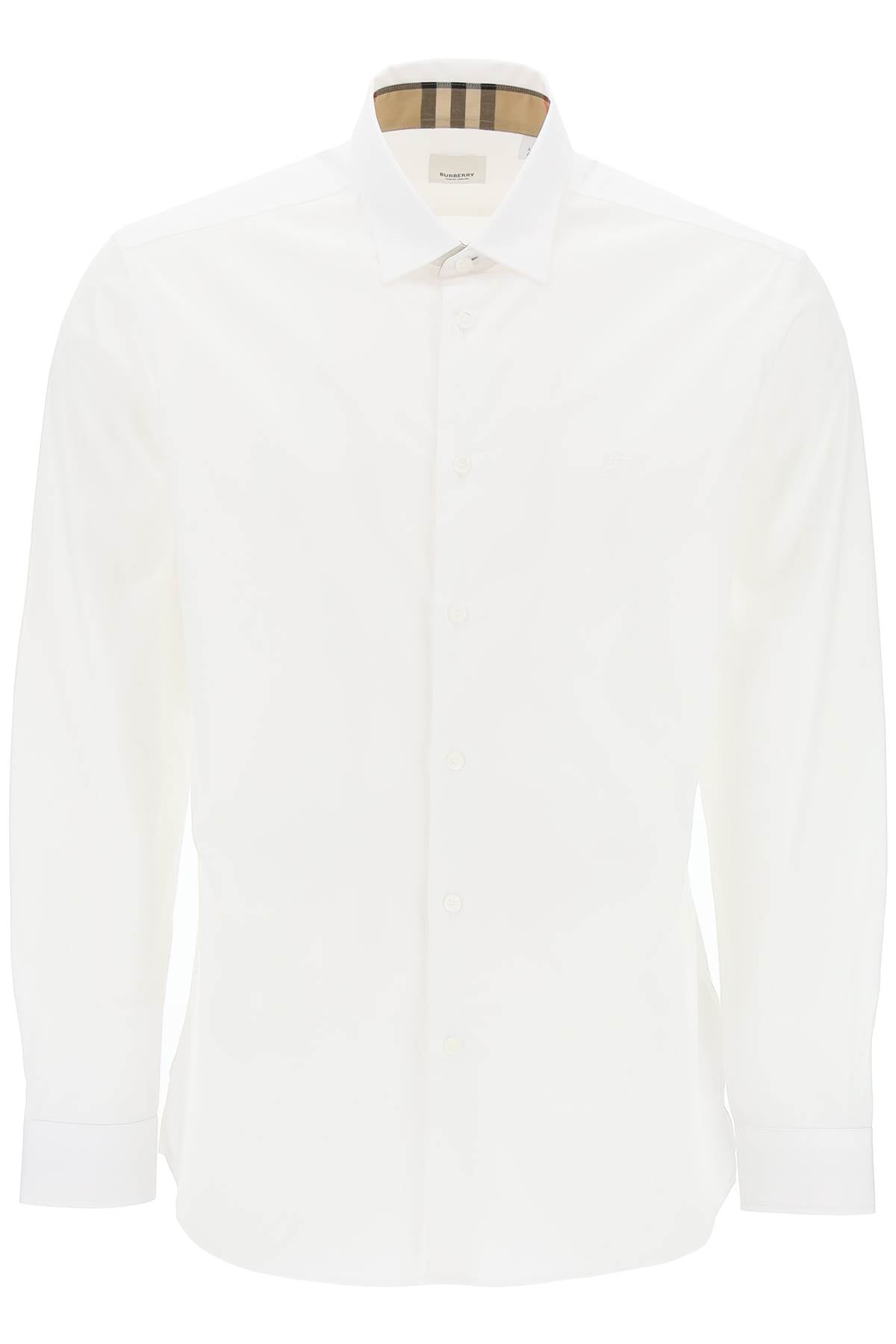 Burberry Sherfield Shirt In Stretch Cotton Men