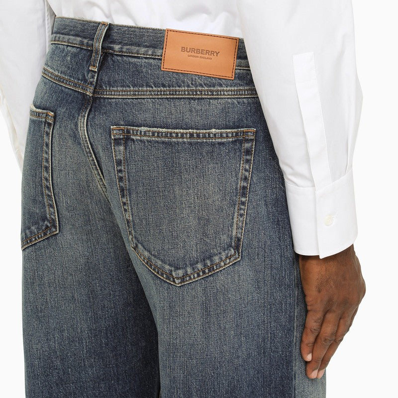 Burberry Vintage-Effect Regular Denim Jeans Men