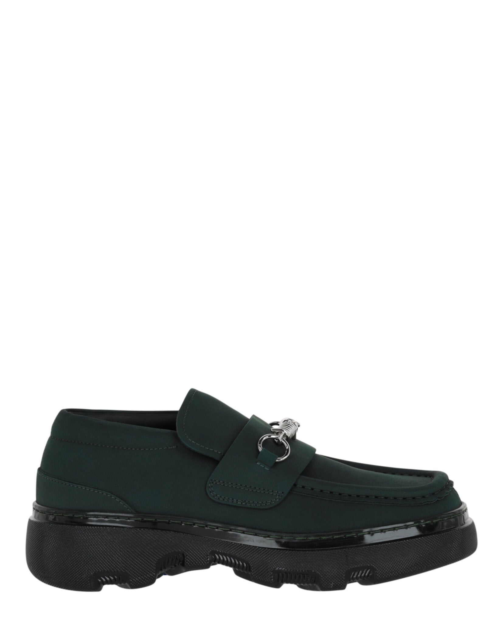 Burberry Mens Creeper Clamp Loafers Green