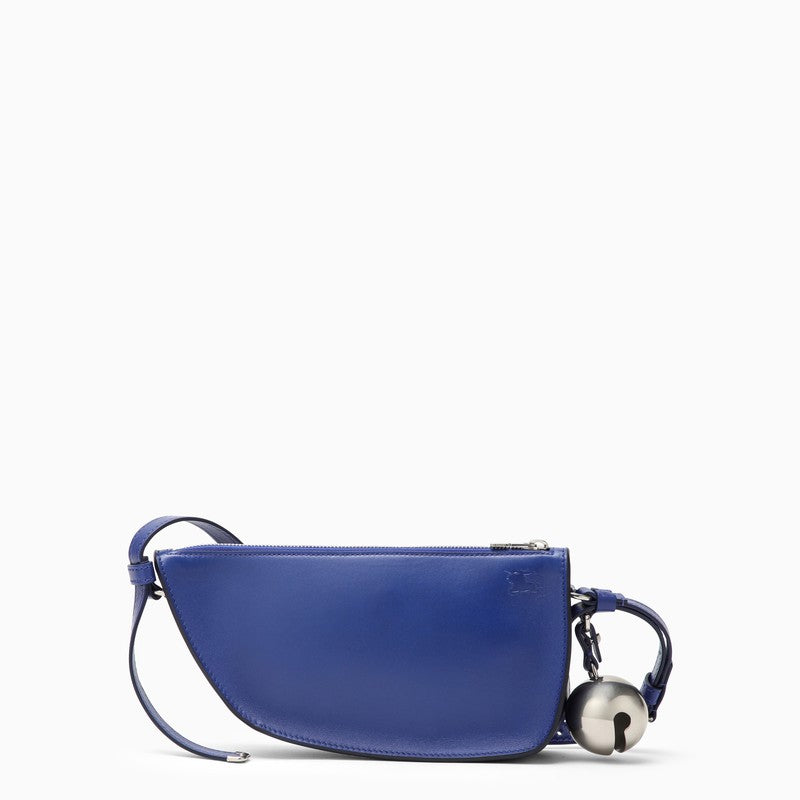 Burberry Medium Shield Blue Leather Bag Women