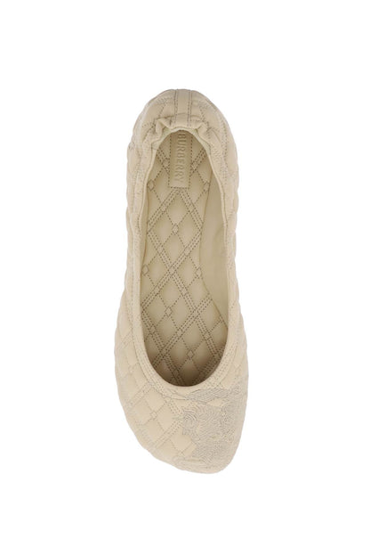 Burberry Quilted Leather Sadler Ballet Flats Women