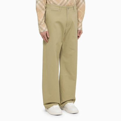 Burberry Straight Hunter Cotton Trousers Men
