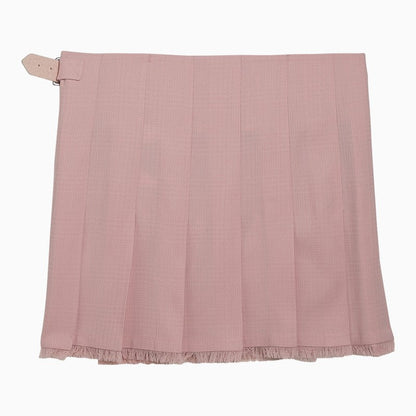 Burberry Pink Cameo Wool Skirt Women