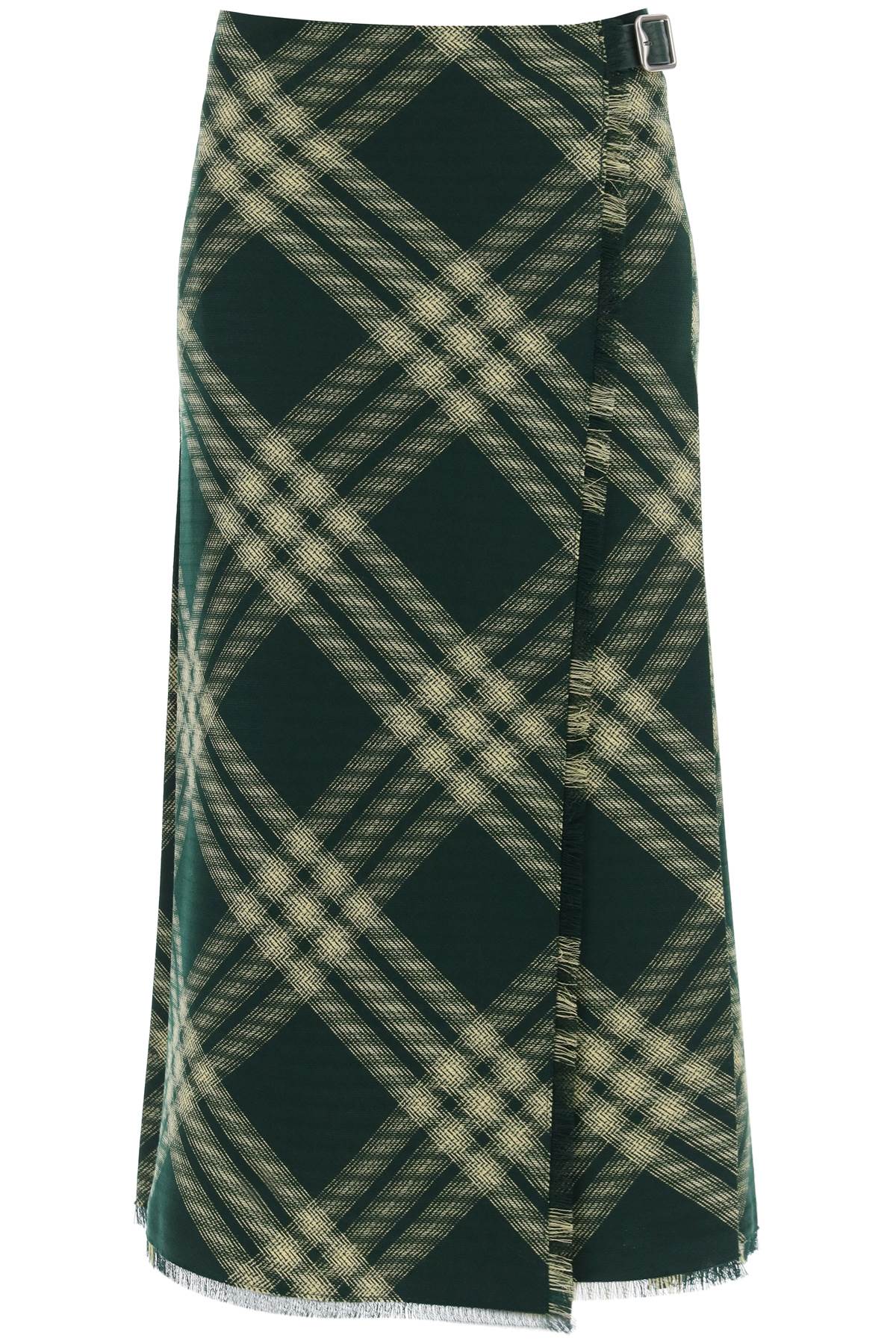 Burberry Maxi Kilt With Check Pattern Women