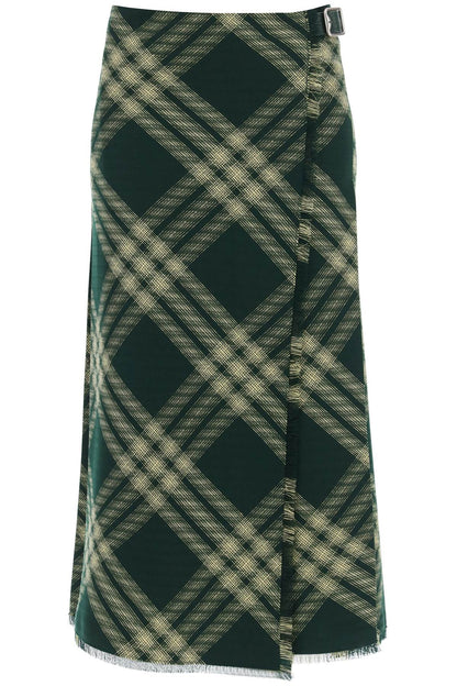 Burberry Maxi Kilt With Check Pattern Women