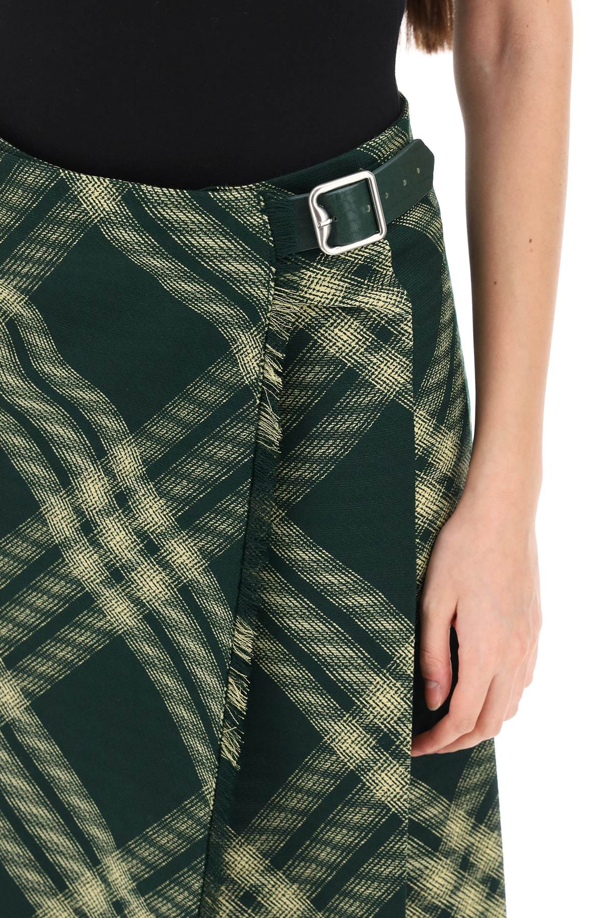 Burberry Maxi Kilt With Check Pattern Women